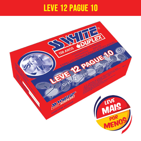 Promoção Pague 10 Leve 12 - Espelho Odontológico Nº 5 Autoclavável