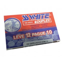 Promoção Pague 10 Leve 12 - Espelho Odontológico Nº 5 Autoclavável